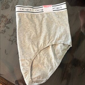 Cacique Gray Cotton Full Brief